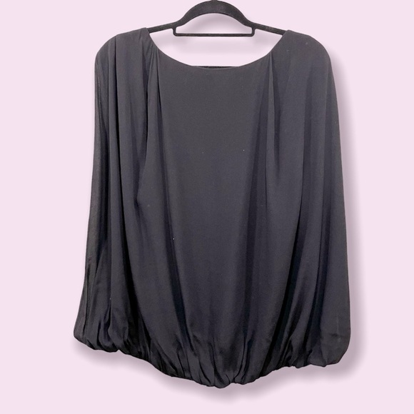 & Other Stories Black Sleeveless Cape Blouse Size 12 - Picture 2 of 6